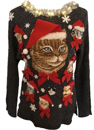 Christmas Sweaters TX Ugly Christmas Sweater Cats