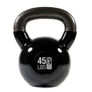 Gofit Classic Pvc Kettlebell With Dvd And Training Manual - Black 45lbs : Target