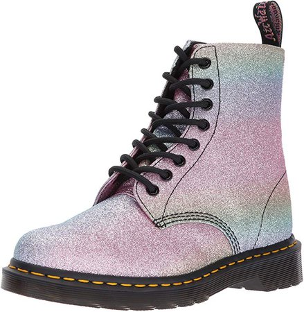 Amazon.com | Dr. Martens Women's Pascal GLTR Ankle Boot, Glitter, 9 Medium UK (11 US) | Ankle & Bootie