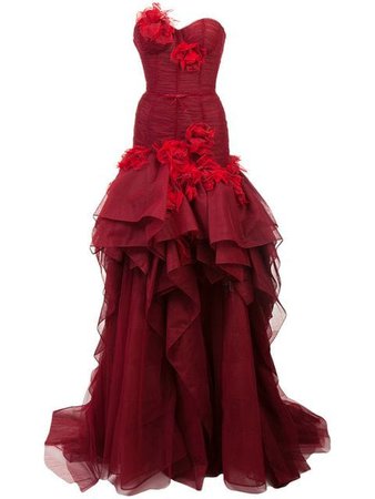 Marchesa layered floral gown $8,995 - Buy Online AW18 - Quick Shipping, Price