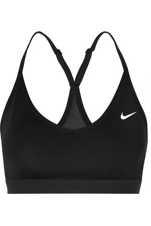 Nike | Indy mesh-trimmed Dri-FIT sports bra | NET-A-PORTER.COM