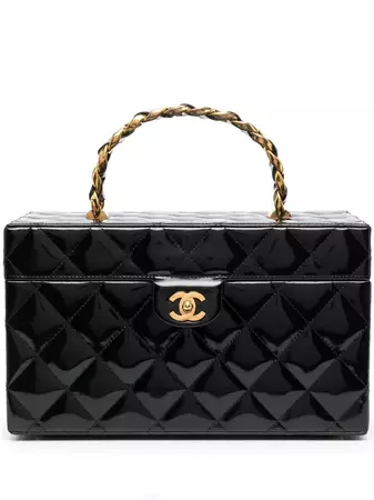 CHANEL Pre-Owned 1991-1994 Diamond Quilted Vanity Bag - Farfetch