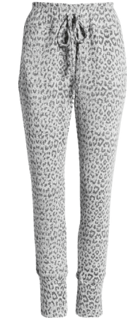 cozy joggers - leopard print
