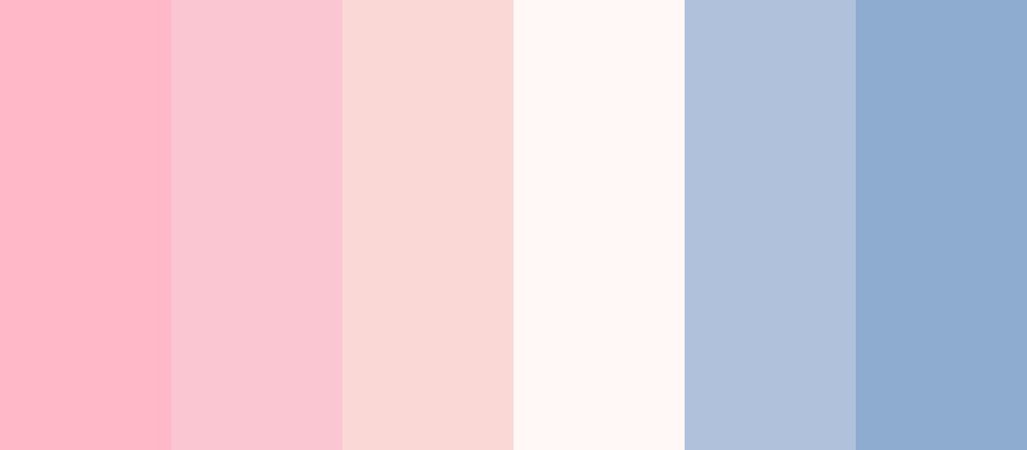 muted pink to blue tones