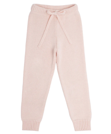 minnow - girls soft pink knit pant
