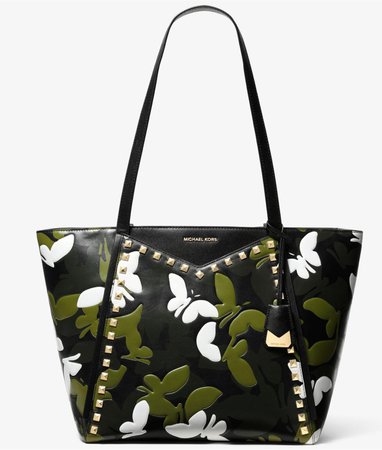 Michael kors butterfly camo tote