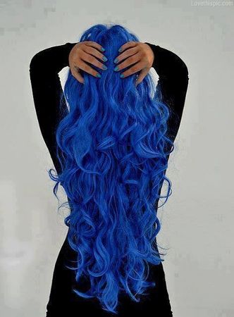 Long Blue Hair Pictures, Photos, and Images for Facebook, Tumblr, Pinterest, and Twitter