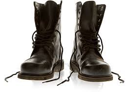 black combat boots old png - Google Search