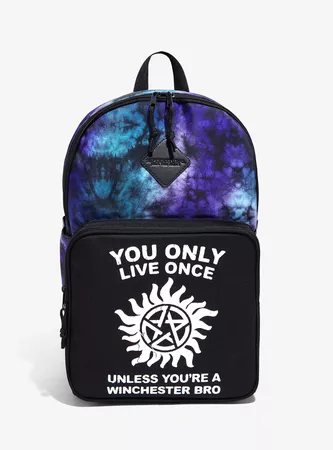 Supernatural Tie Dye Backpack