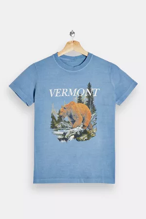 Blue Vermont T-Shirt | Topshop