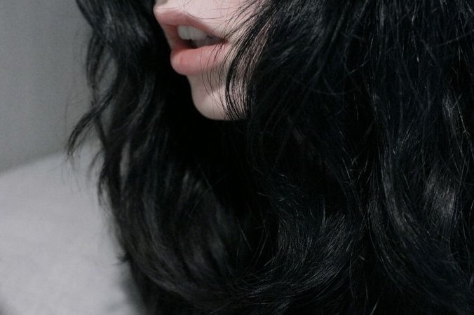 black hair aesthetic