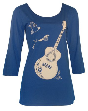 Guitar Print Tshirt | Made in the USA