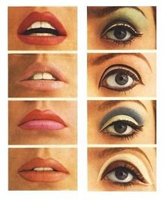 60s mod makeup assorted colors