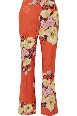 Etro | Floral-print jacquard pants | NET-A-PORTER.COM