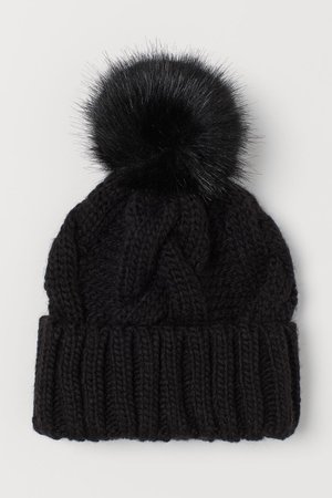 Knitted hat - Black - Ladies | H&M