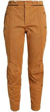 Cropped Cotton-gabardine Slim-leg Pants