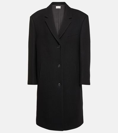 Ardon Oversized Wool Blend Coat in Black - The Row | Mytheresa