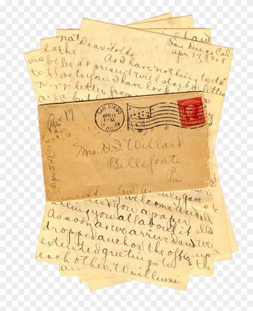 Paper Letter Png - Letters In Olden Days, Transparent Png - 800x966(#3246371) - PngFind