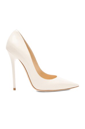 Jimmy Choo Anouk Leather Pumps in Off White | ShoEs | Wedding