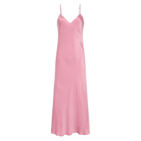 90s Silk Slip Dress - Pink (XL) | Silk Laundry | Wolf & Badger