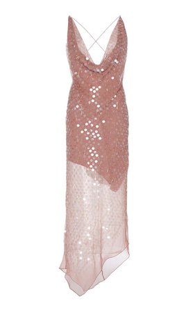 Sequined Silk-Chiffon Midi Dress by Cushnie | Moda Operandi
