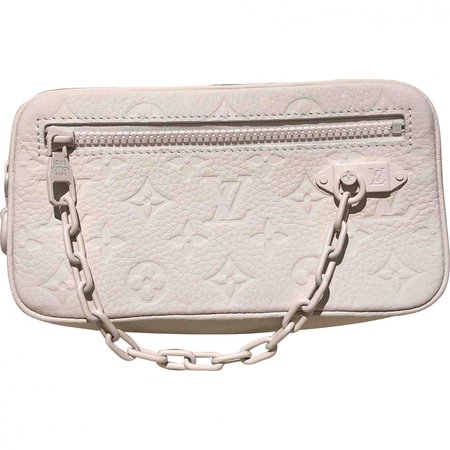 Leather small bag Louis Vuitton White in Leather - 6467375