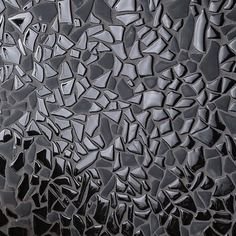 Diamond Black Glass Pebble Mosaic Tile