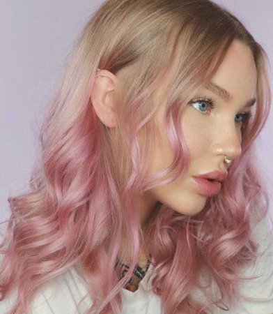 pink hair ombre