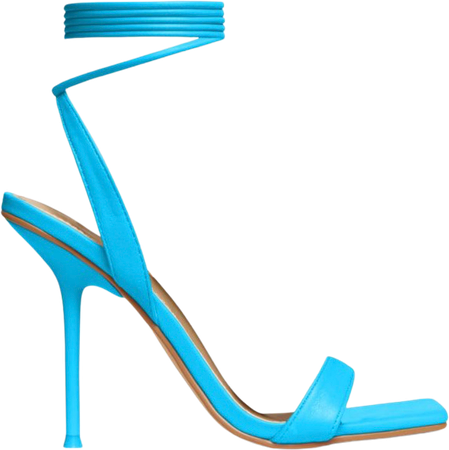 EGO Blue Lace up heels