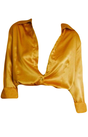 rebbie_irl’s gold satin blouse
