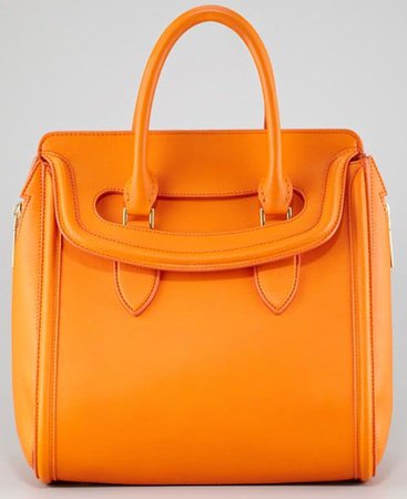 orange Alexander McQueen bag