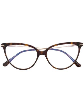 TOM FORD Eyewear tortoiseshell cat eye glasses - FARFETCH