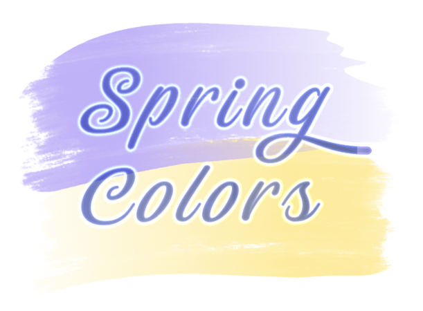 spring colors blue periwinkle yellow