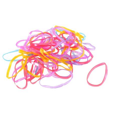 43 Pcs Colorful Ponytail Holder Elastic Hair Rubber Bands Hairbands