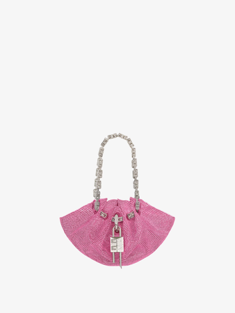 Mini Kenny bag in satin with strass