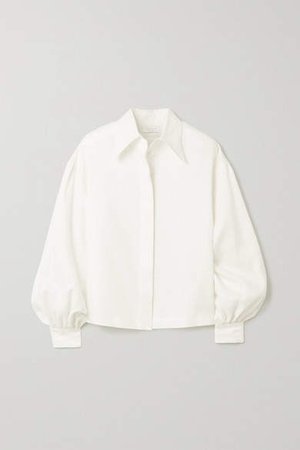 Deveaux - Bettina Linen Shirt - Ivory