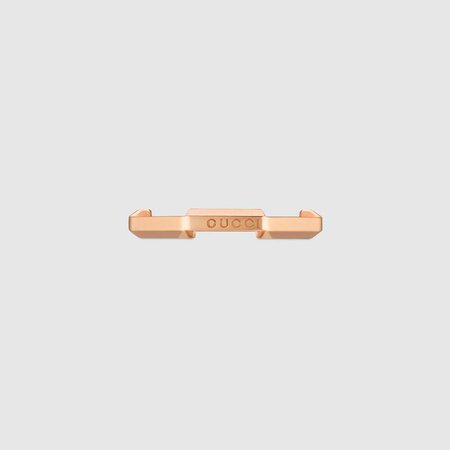 Anello Gucci Link to Love a specchio in oro rosa 18 carati | GUCCI® Italia