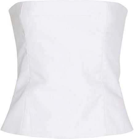 Percy Strapless Bustier Cotton Top