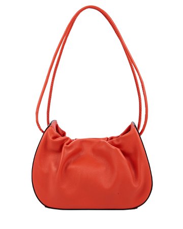 Staud Kiki Ruched Leather Shoulder Bag | INTERMIX®
