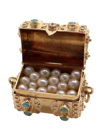 pearls treasure chest png filler