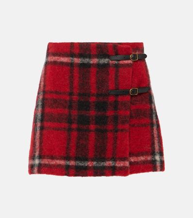 Plaid Wrap Skirt in Red - Polo Ralph Lauren | Mytheresa