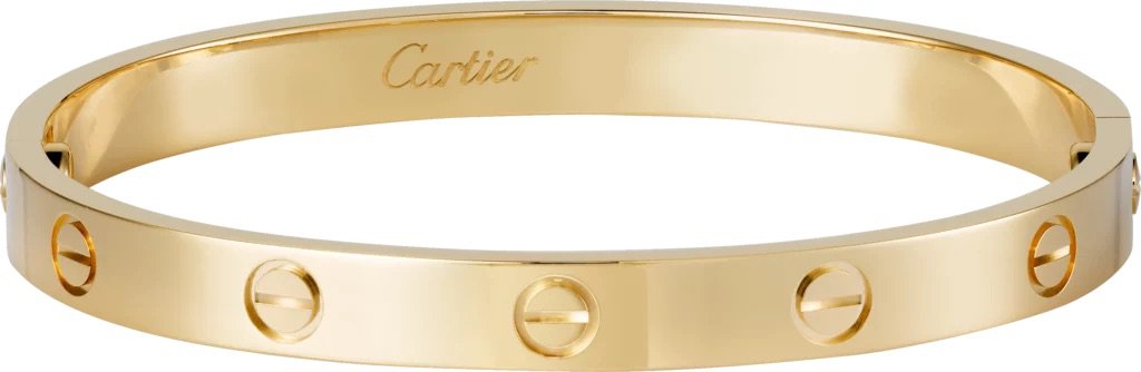 gold Cartier love bracelet