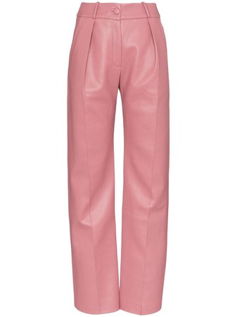Pink Matériel Straight-leg Trousers | Farfetch.com
