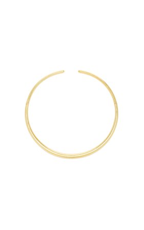 18K Gold Hand Hammered Choker Necklace by Ilias Lalaounis | Moda Operandi