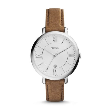 Jacqueline Brown Leather Watch - Fossil