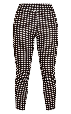 Black Gingham Check Skinny Pants - Plaid - Trends - Shop By.. | PrettyLittleThing USA