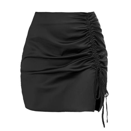 black mini skirt formal