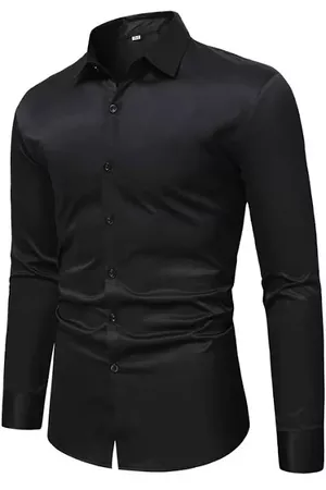 mens black dress shirt - Google Search