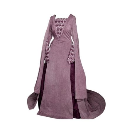 pink purple medieval dress gown png