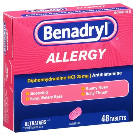 Benadryl Ultratabs Allergy Relief Tablets - Diphenhydramine - 48ct : Target